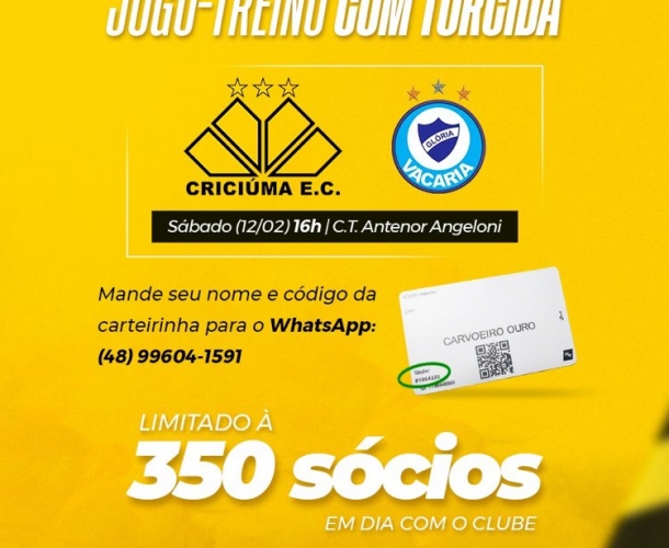 350 sócios em dia poderão assistir jogo-treino do Tigre