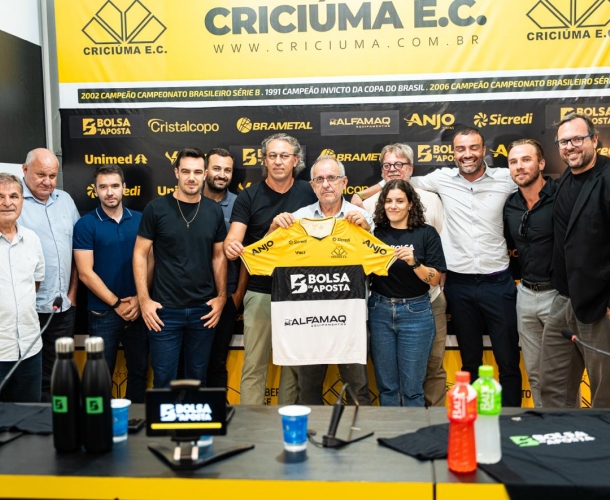 Bolsa de Aposta é o novo patrocinador master do Criciúma