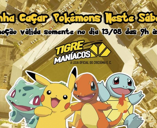 Caçada de pokémons no Majestoso