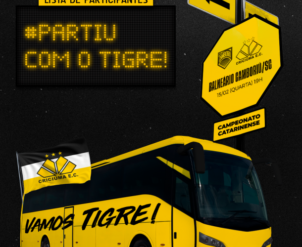 Clube divulga lista dos dois ônibus para jogo diante do Camboriú 