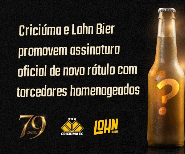 Criciúma e Lohn Bier promovem assinatura oficial de novo rótulo com torcedores homenageados 