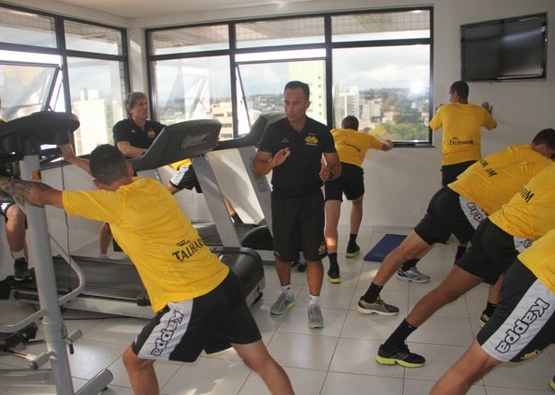 Criciúma treina na chegada em Chapecó