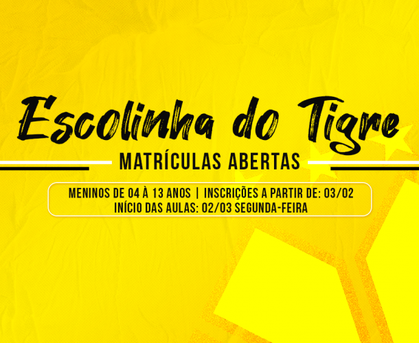 Escolinha de Futebol do Tigre abrirá inscrições