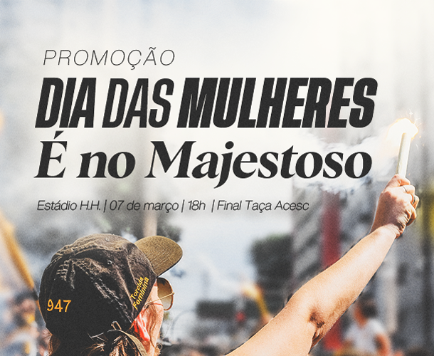 “O Majestoso é Delas”: sócios do Criciúma garantem ingresso gratuito para uma mulher na final da Taça ACESC
