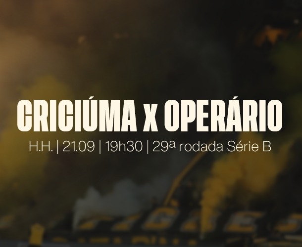 SERVIÇO DE JOGO Criciúma x Operário