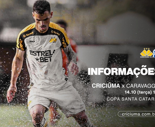 SERVIÇO DE JOGO PARA CRICIÚMA X CARAVAGGIO