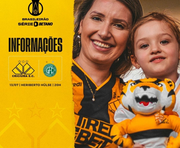 Serviço de jogo para Criciúma x Guarani