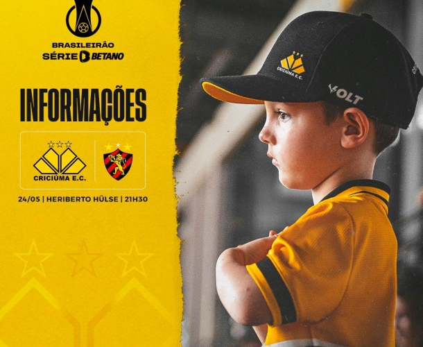 Serviço de jogo para Criciúma x Sport