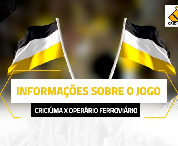 Serviço do jogo: Criciúma x Operário (PR)