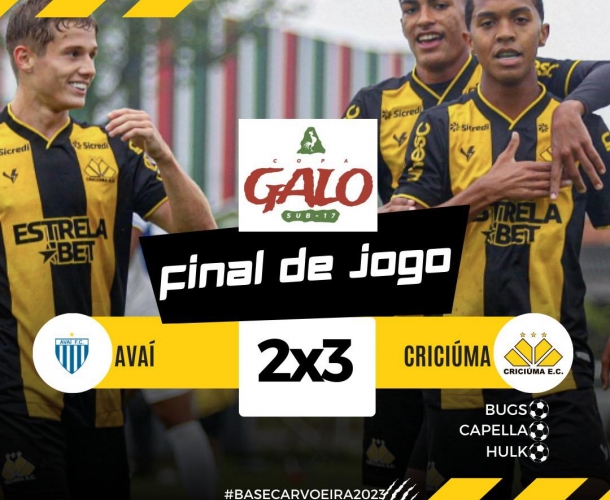 Sub-17 vence o duelo catarinense na Copa Galo