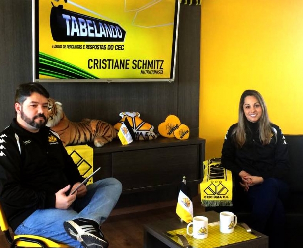 Tabelando recebe a nutricionista do Tigre