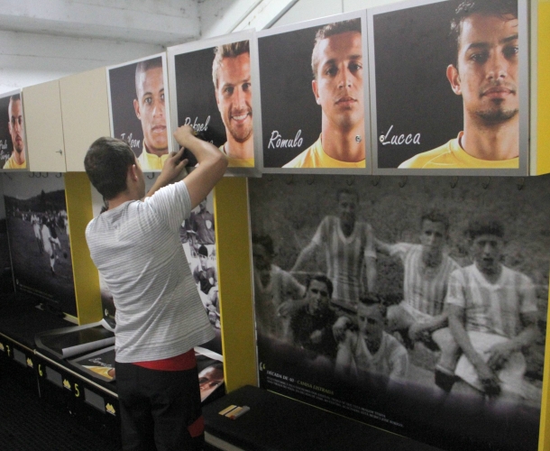 Vestiário do Criciúma recebe novo visual