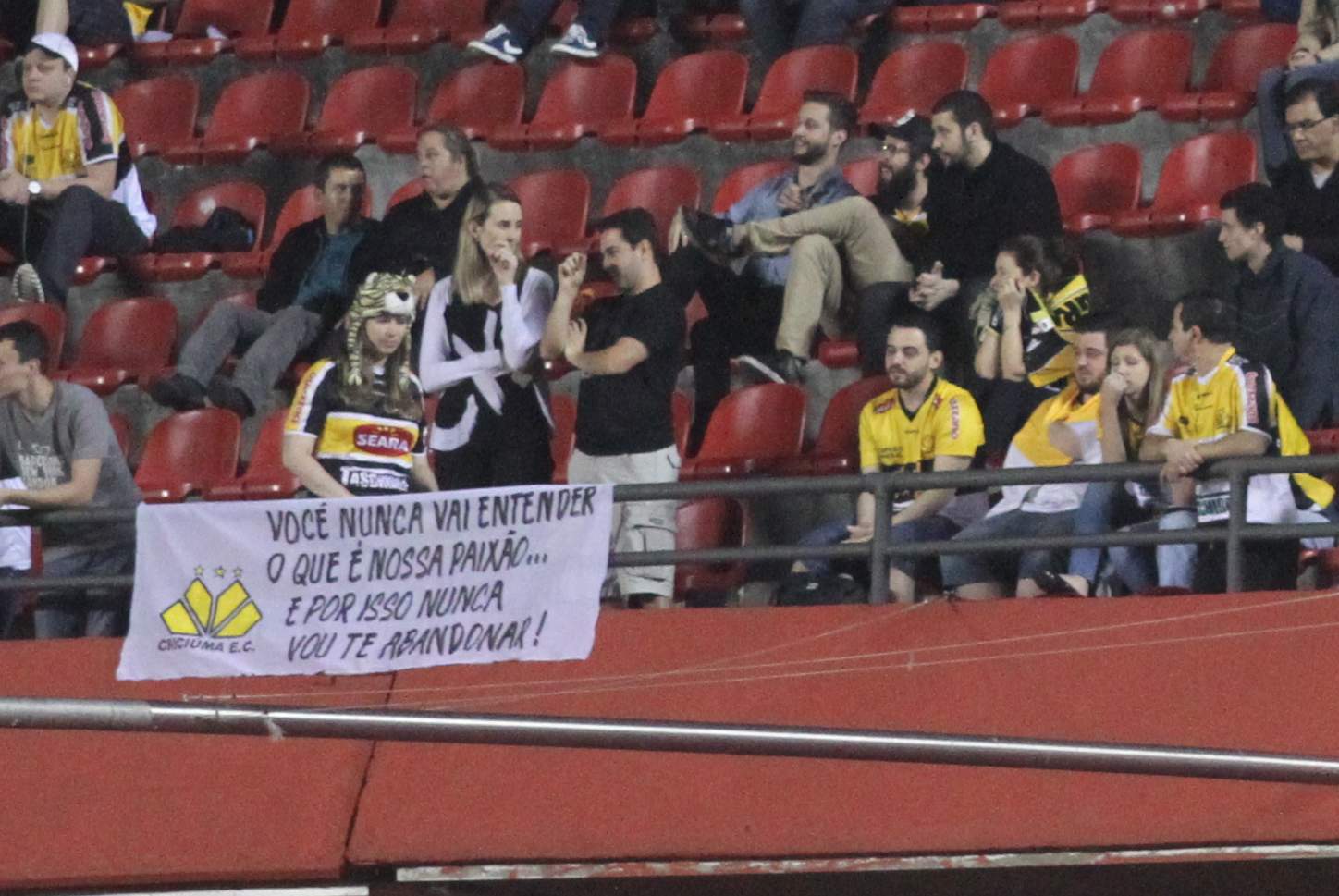 Torcida do Tigre presente no Morumbi